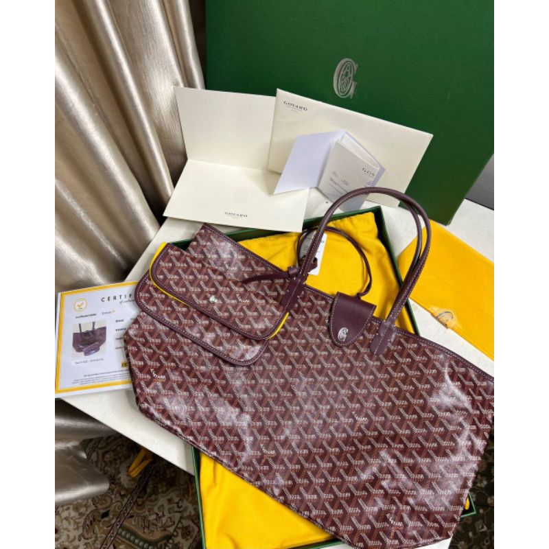 nego preloved rec 2022 goyard st louis burgundy authentic