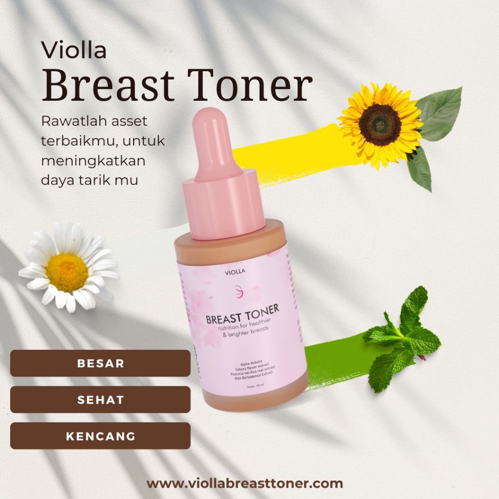 [TERLARIS] VIOLLA BREAST TONER PEMBESAR & PENGENCANG PAYUDARA HERBAL AMPUH PERMANEN | BPOM ORIGINAL 