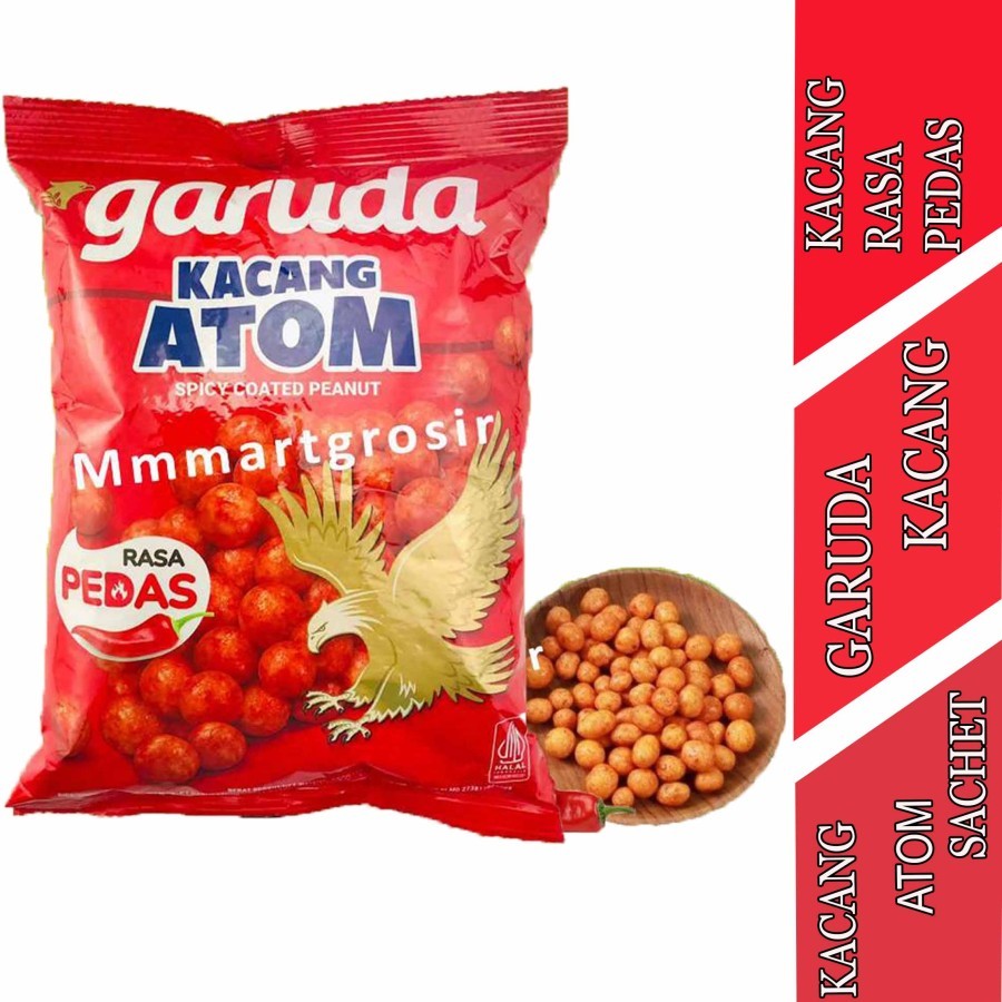 

Kacang Rasa Pedas - Garuda - Kacang Atom - 100g