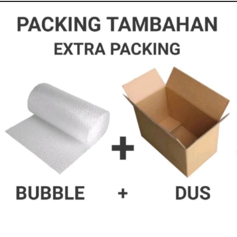 

Packing tambahan bublewarp+kardus