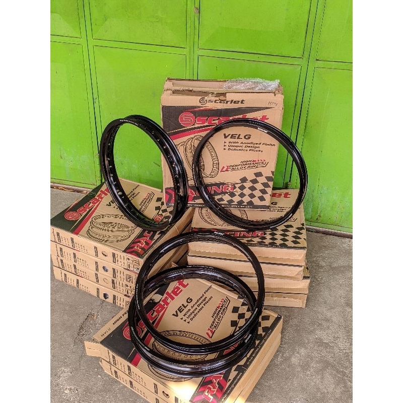 Velg Lingkaran Velg SCARLET Type WM Hitam Gilap