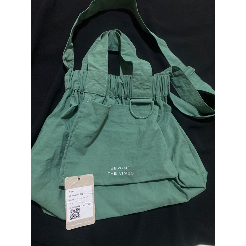 Preloved XS Dumpling Bag Beyond The Vines Fern Green