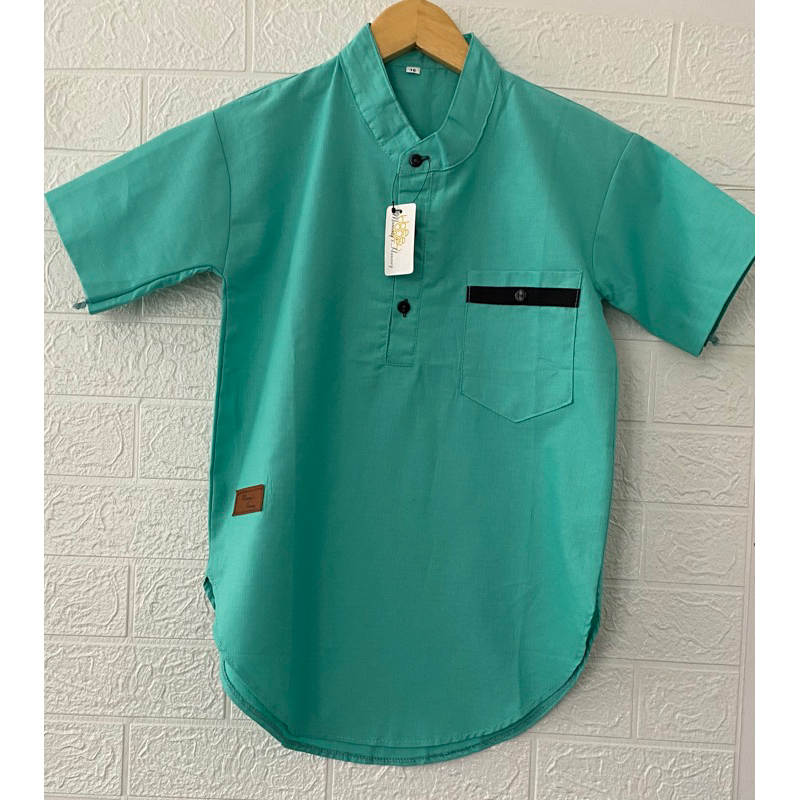 Koko Kurta Anak Laki-Laki Warna Mint