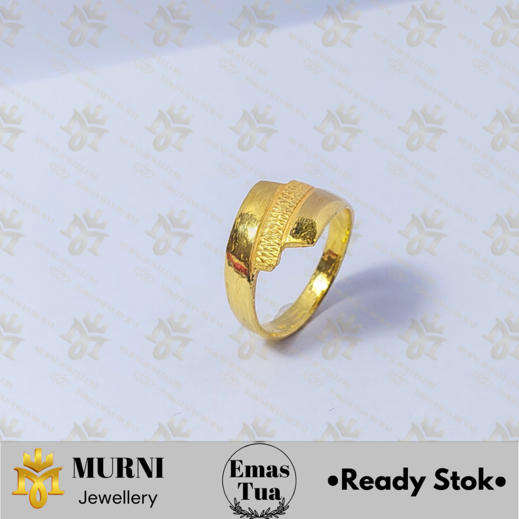 CIncin Emas Tua Asli Model Keong Wajik - Toko Emas Murni