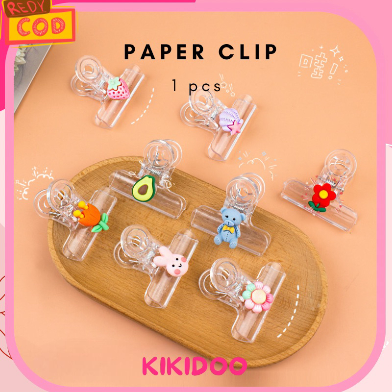 

Kikidoo Jepitan Kertas Transparant Paper Clip Bening Serbaguna RT139