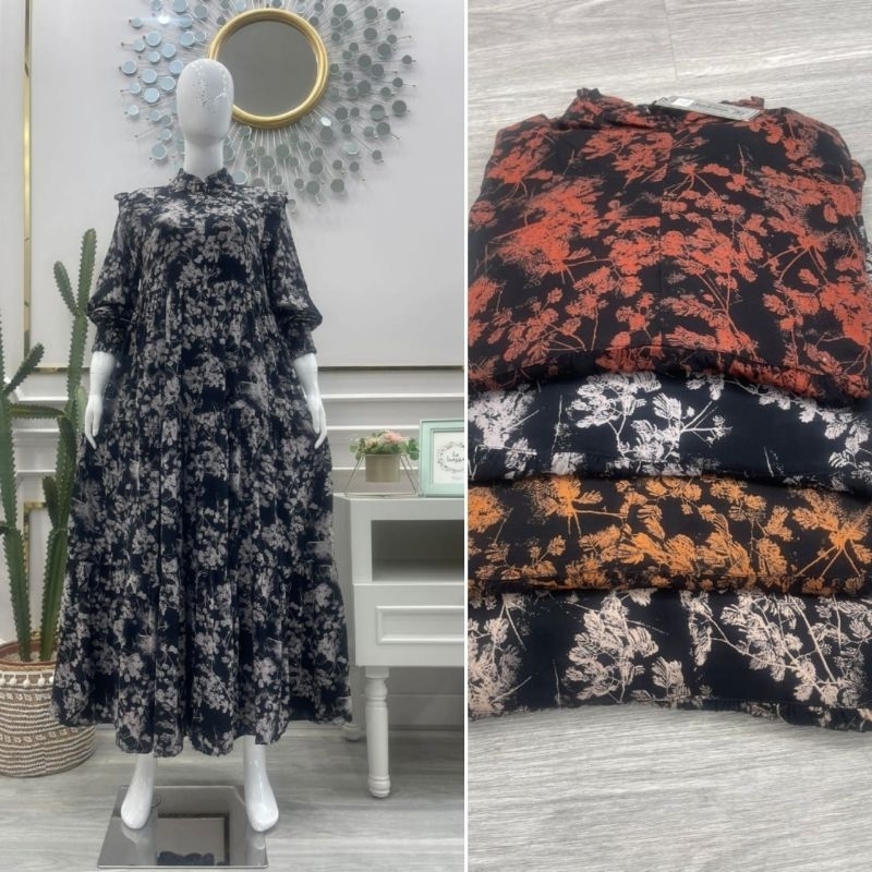 Salvina Ys gamis rayon motif Afanti