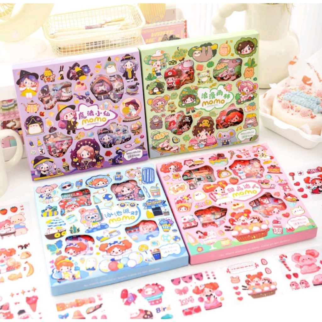 

Sticker Momo New 2 - Stiker Dekorasi Kotak Bekal Botol dll - KEMASAN PLASTIK
