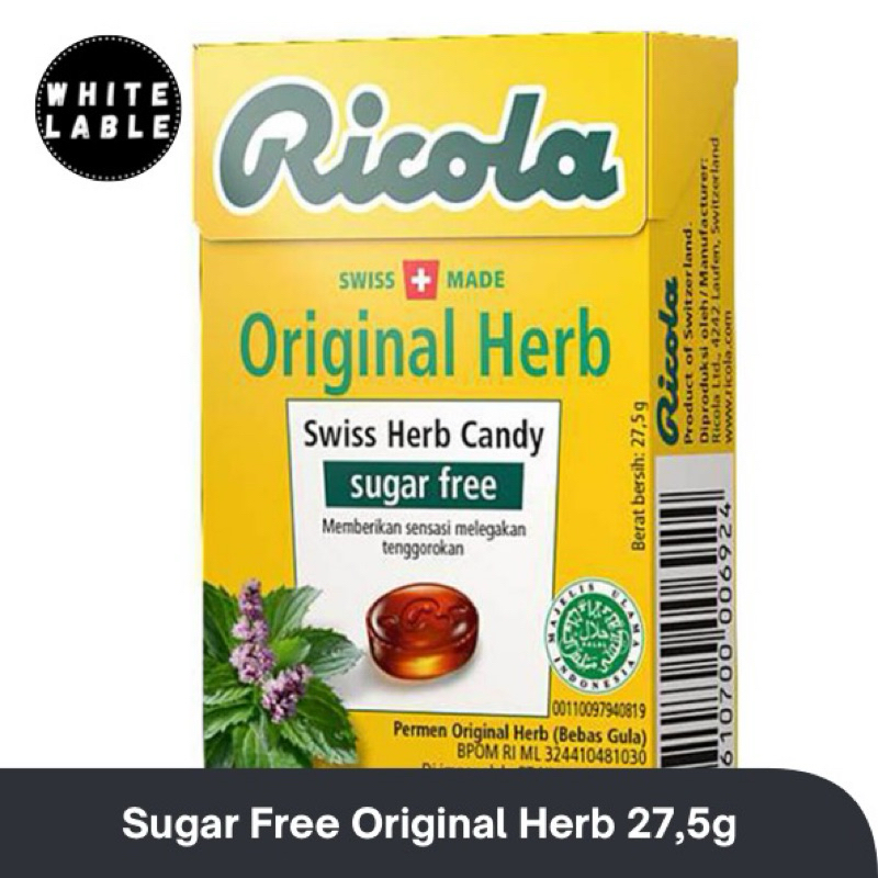 

Ricola Original Herb Sugar Free Bebas Gula 27,5g