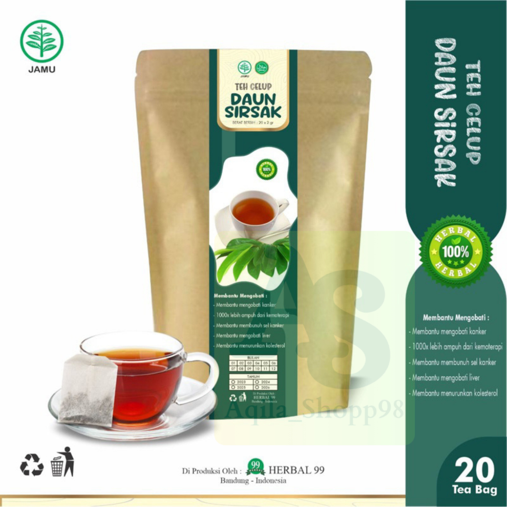 

ANTI KANKER !!! Teh Celup Daun Sirsak, Penyembuh Diabetes dan Asam Urat Terampuh, 100% Organik
