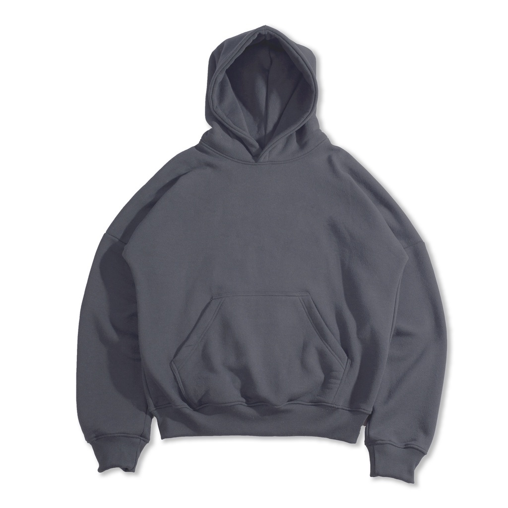 Cotton Supply Oversized Boxy Hoodie 330gsm Dark Grey