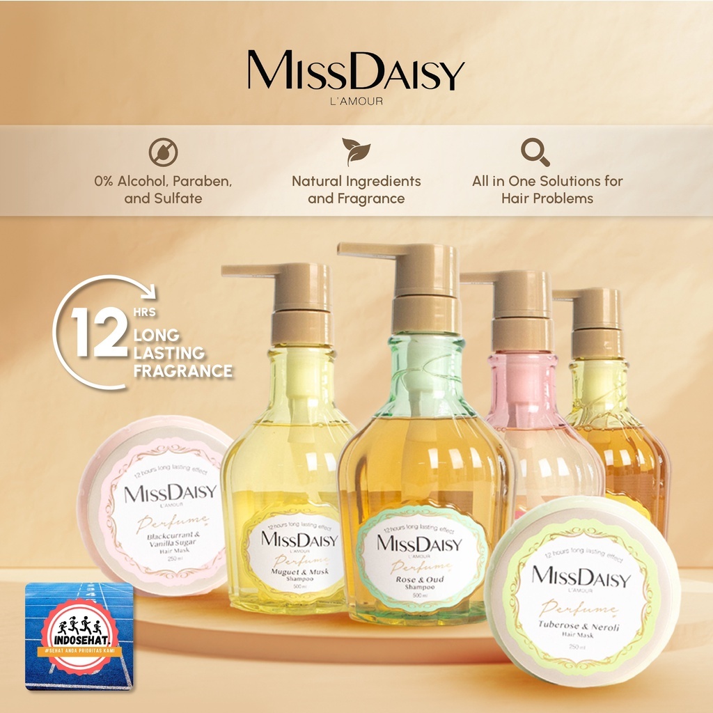 Indodo Miss Daisy French Perfume Shampo Hair Treatment Series 50ml | 500ml