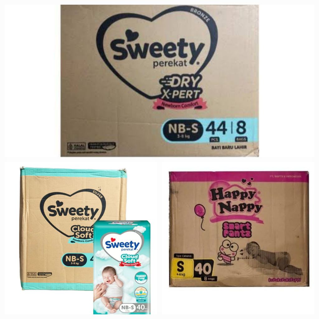 SWEETY BRONZE | SWEETY SILVER | HAPPY NAPPY STANDART PANTS, NBS | S | M | L | XL | XXL 1 KARTON