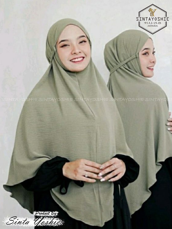 Hijab Bergo Crinkle Airflow Tali Size XL\Jilbab Bergo Crinkle Airflow XL Premium\Kerudung Instan Ber