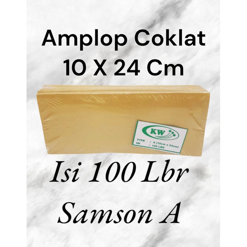 

Amplop Coklat Samson A || Amplop Gaji