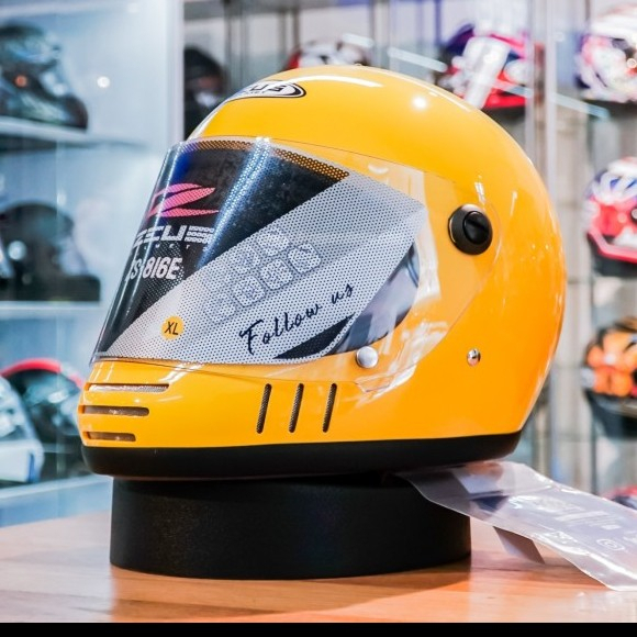 HELM Zeus ZS816E YELLOW Z816E 816E Retro Helm Zeus Cakil 816E Z816E