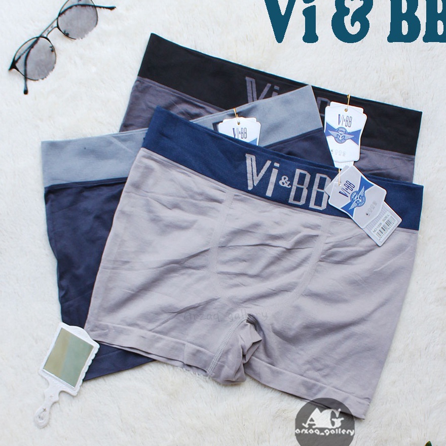 PROMO Grosir Lusinan - CD BOXER 1229 Celana dalam Pria Boxer Seamless VI BB / Boxer Pria / Celana Bo