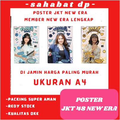 Poster JKT48 NEW ERA LENGKAP UKURAN BISA BELI SATUAN UKURAN A4