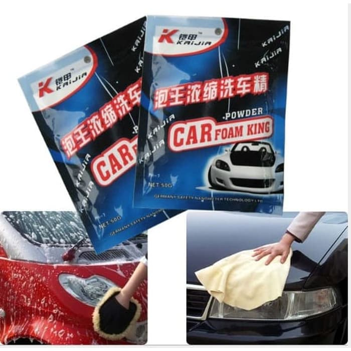 Sabun cuci mobil/motor bubuk busa banyak