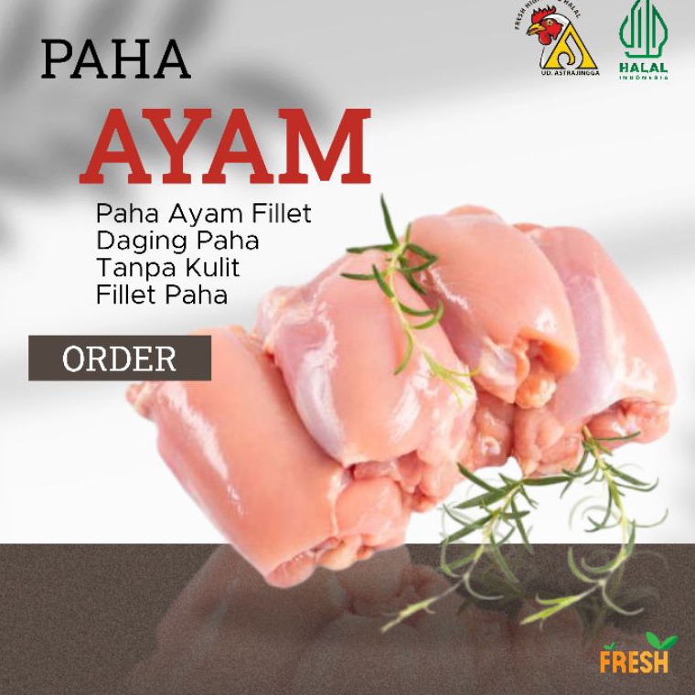 

✦MURAH LEBAY✦ Daging Ayam Paha Fillet Boneless (Tanpa Kulit)