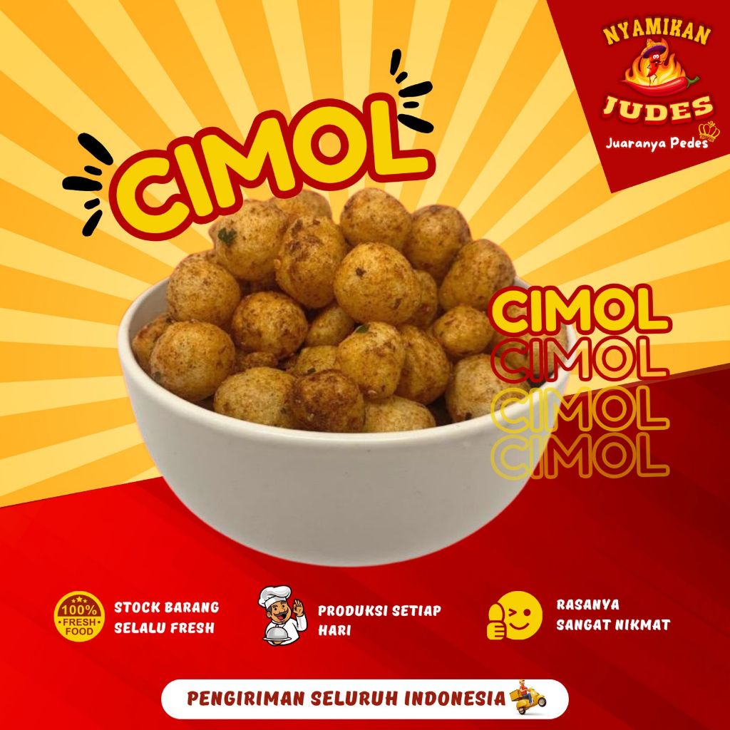 

Cimol Kering Pedas / Cimol Bumbu Melimpah Rempah Ngabret Pedes Asin Level / Cimol Viral Daun Jeruk / Cimol Cemilan Snack Jadul Barbeque Balado Keju / Nyamikan Judes 100 Gram