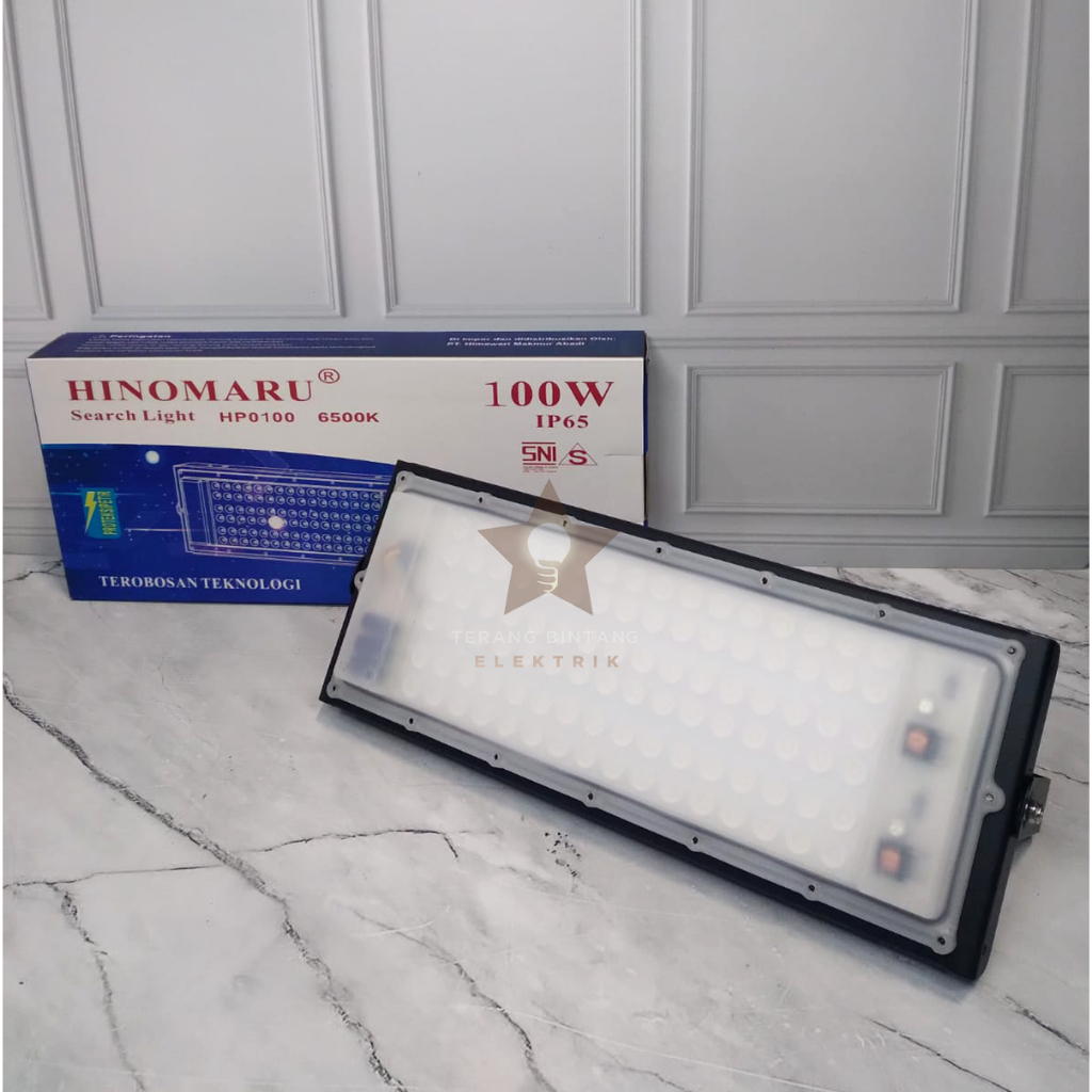 Lampu Sorot Led 100 watt Hinomaru flood light putih dan kuning jjj