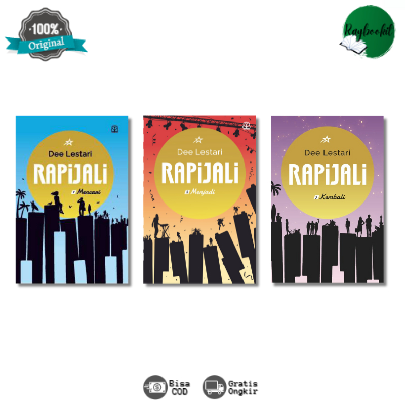 Buku Rapijali 1 Mencari, Rapijali 2 Menjadi, Rapijali 3 Kembali - Mizan