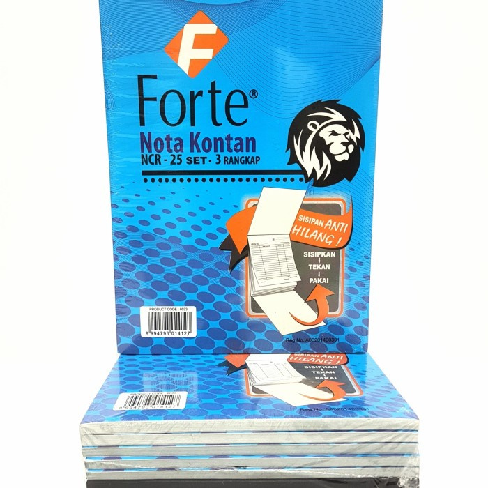 

Buku Nota Kontan Besar 1 Ply NCR Forte