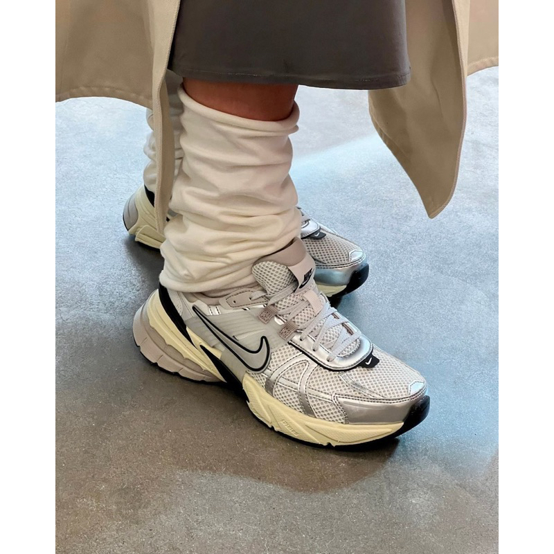 Nike V2K Run Metallic Silver Women Shoes