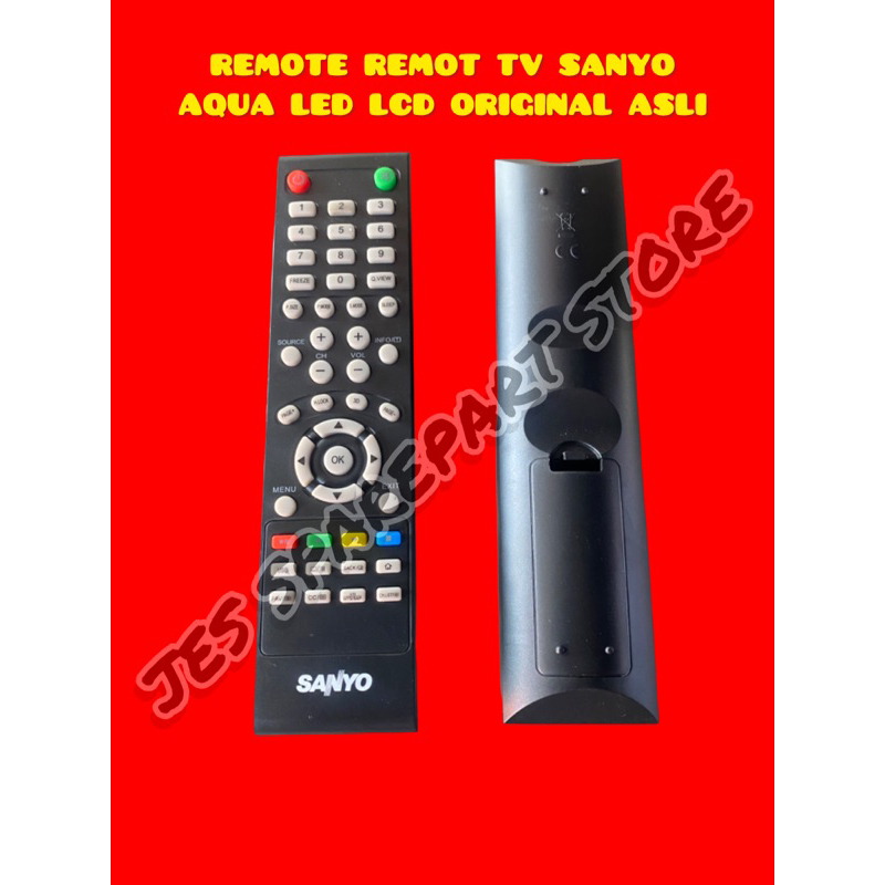 REMOTE REMOT TV SANYO AQUA LED LCD ORIGINAL ASLI