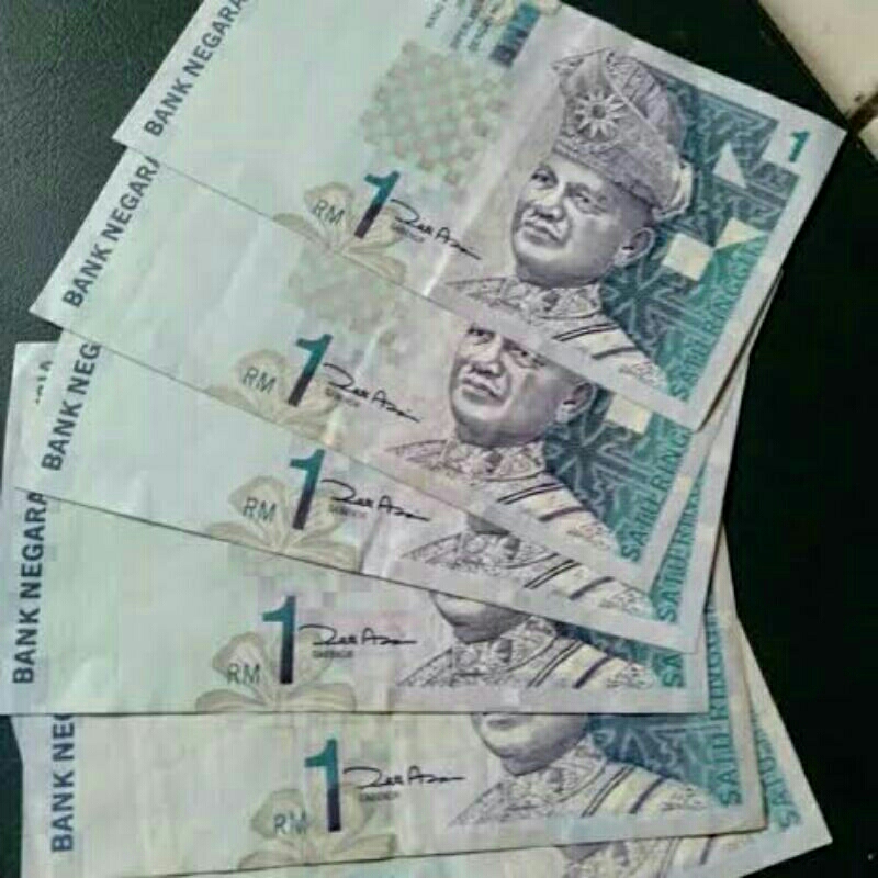 1 Ringgit Malaysia bahan kertas Jadul