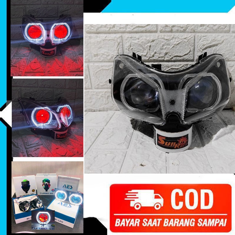 Lampu Depan Biled Vario 110 Karbu Vario old Vario Cw Paket 1 SET Lengkap