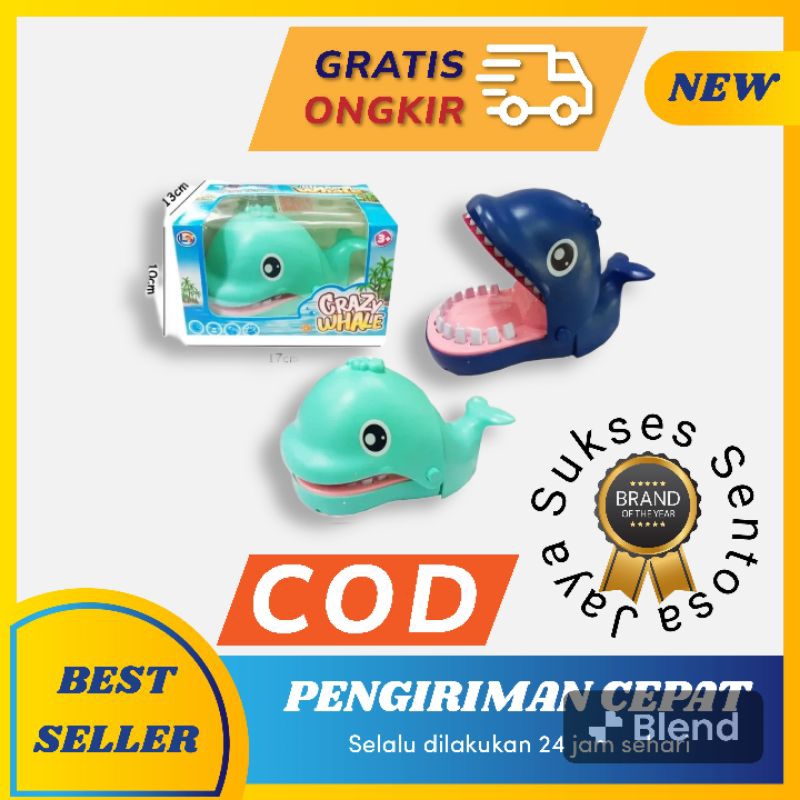 Jaya - Mainan Anak GIgit Jari Whale Ikan Paus - Prank GIgit Jari Paus