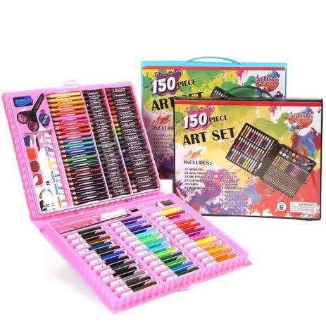 

Crayon Set 150pcs Lengkap Mewaranai Manggambar Cat air