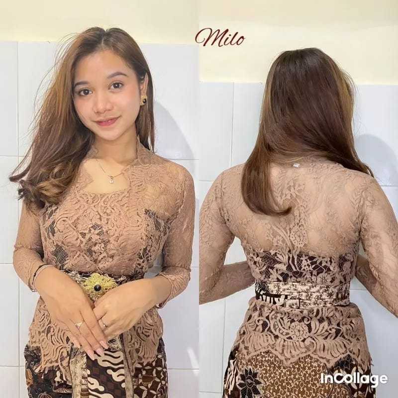 Kebaya Jadi Brokat Semifrance Premium Model Kutu Baru Modern