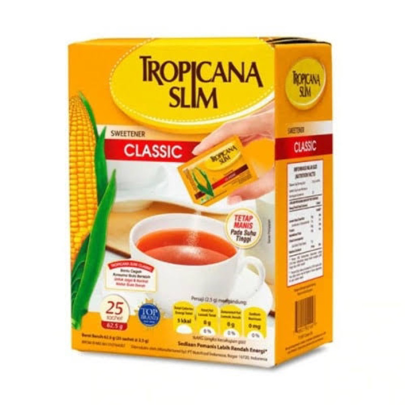 

TROPICANA SLIM CLASSIC BOX 25 SACHETh