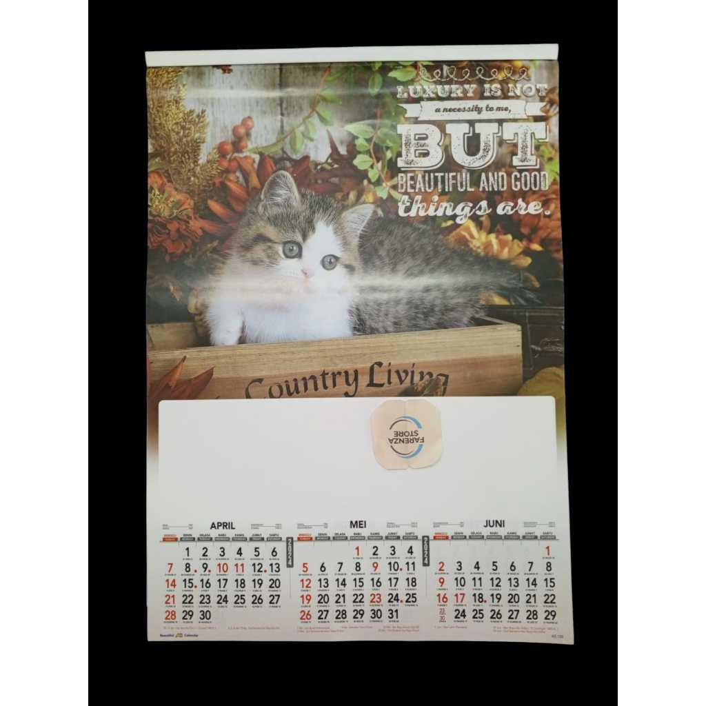 

Kalender Dinding Triwulan 2024 Kucing Cantik AO 120