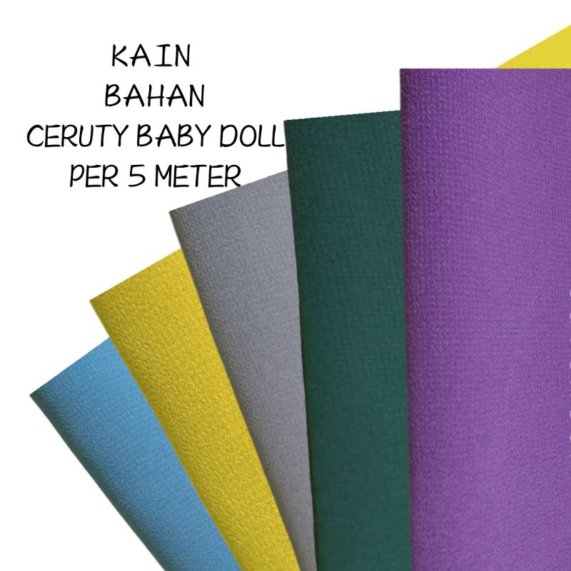 kain bahan ceruty babydoll arahan hijab pasmina gamis ( pakai furing )