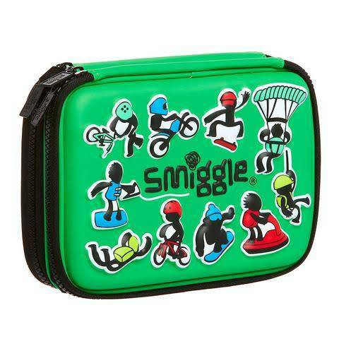 

Smiggle Pencilcase Hardtop Double Xtreme Hijau - Tempat Pensil Sekolah Premium ORIGINAL