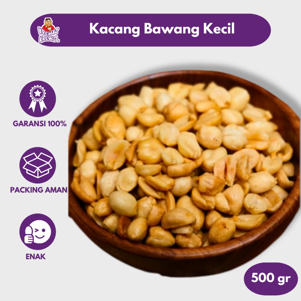 

KACANG BAWANG KECIL GURIH RENYAH 500gr 250gr