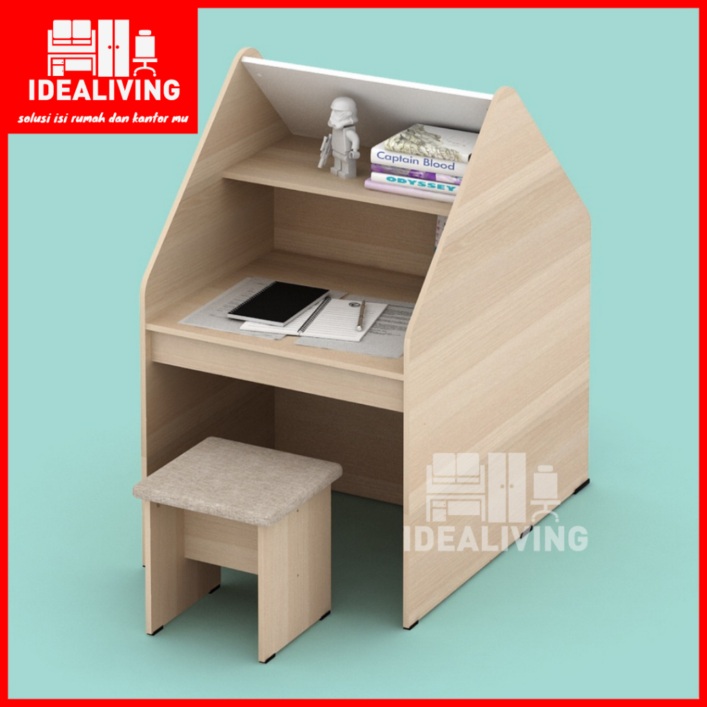 Homu Set DKK Meja Belajar Anak dan Kursi