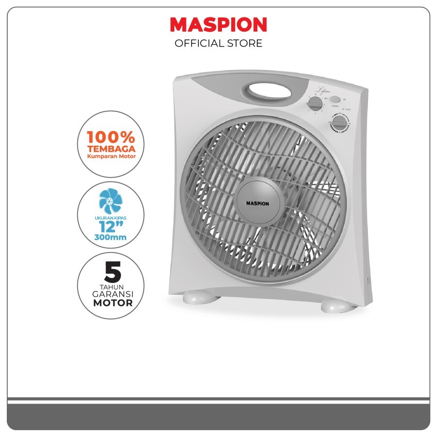 MASPION BOX FAN KIPAS ANGIN KOTAK MEJA 12 INCH EX 2109 T