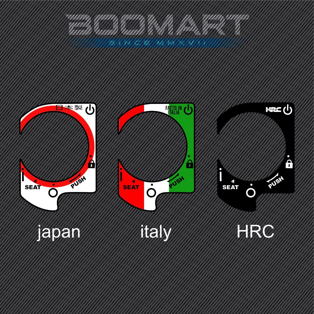 sticker timbul tutup kunci kontak scoopy vario 150