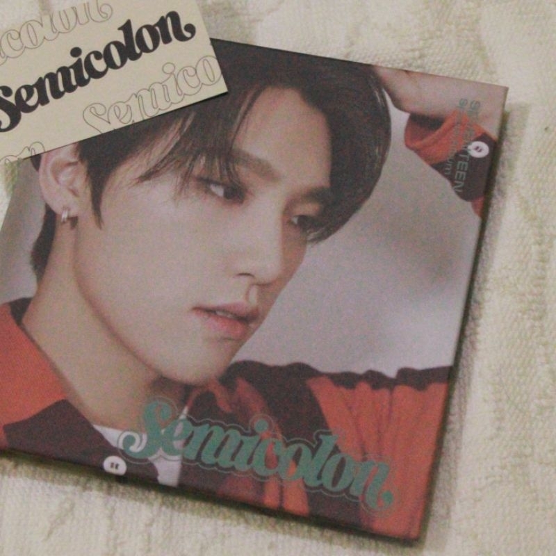 [ UNSEALED ] SEVENTEEN SEMICOLON ALBUM FULLSET DINO COVER. JEONGHAN & MINGHAO PC. ALBUM ONLY.