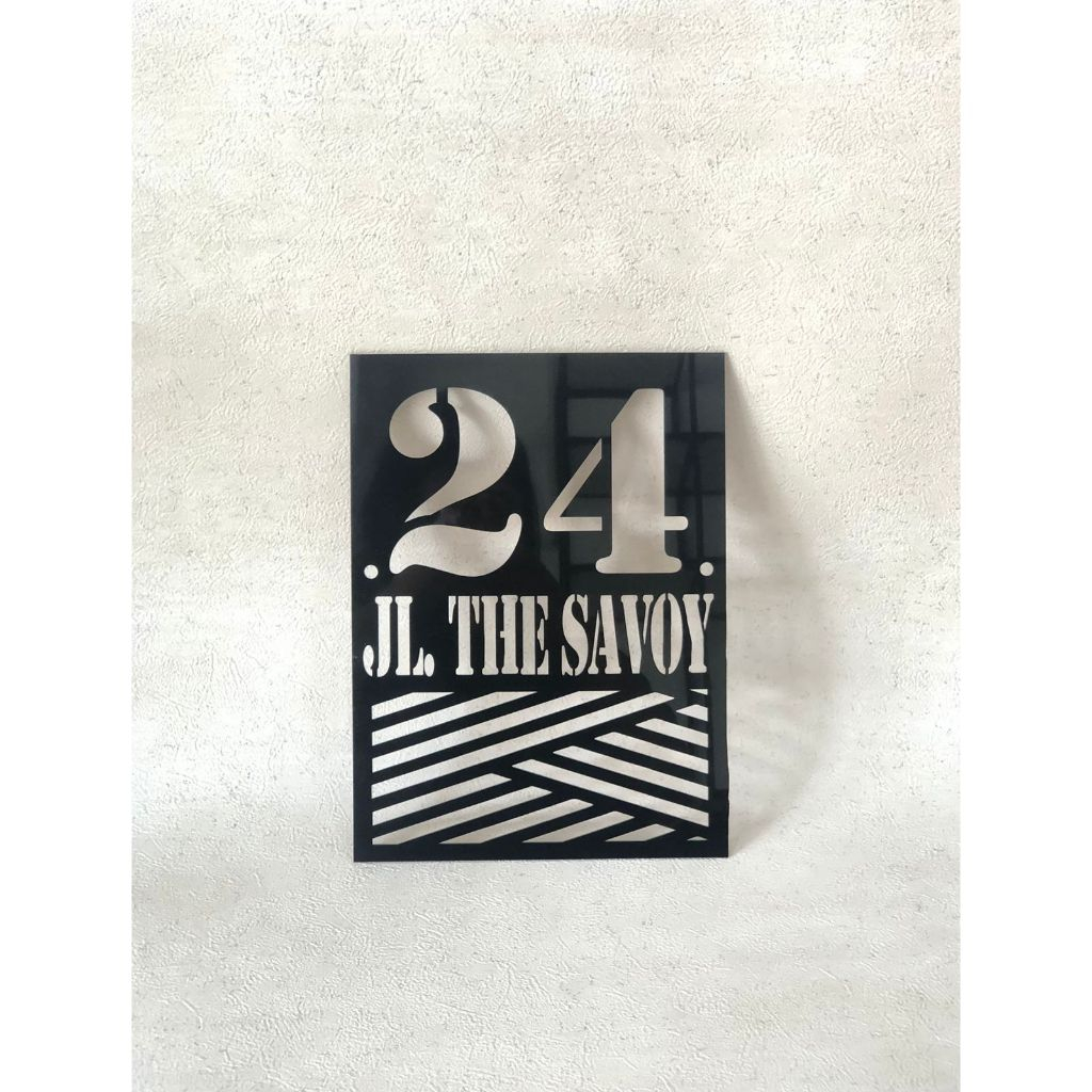 Custom Nomor Rumah Acrylic - Nomor Rumah Modern