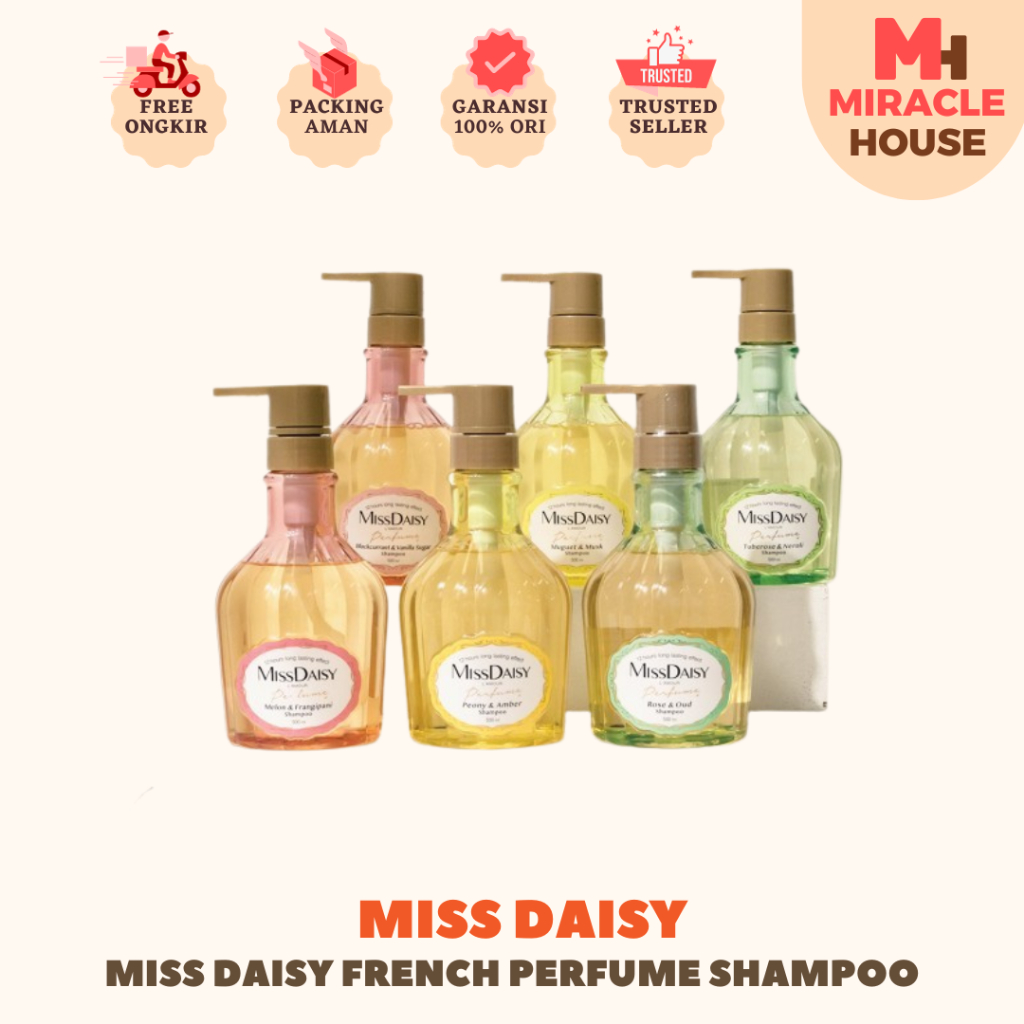 MISS DAISY French Perfume Shampoo anti ketombe bpom 500ml & 50ml sampoo miss daisy