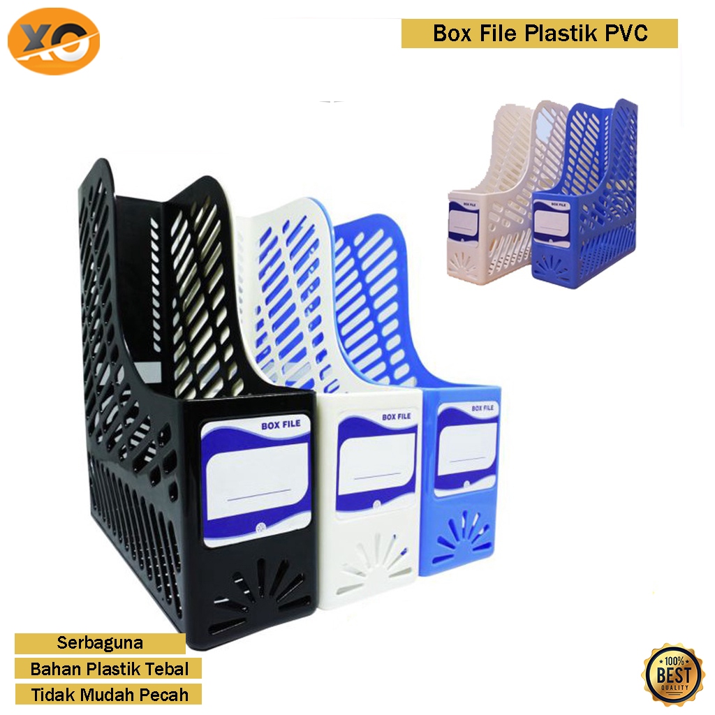 

Box File Plastik PVC Keranjang Berkas Penyimpanan Dokumen Serbaguna Bahan Anti Pecah