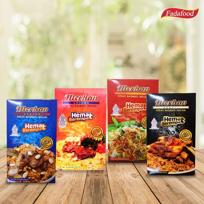 

Merhan Hemat berempat - Beras Basmati Instan 280gr