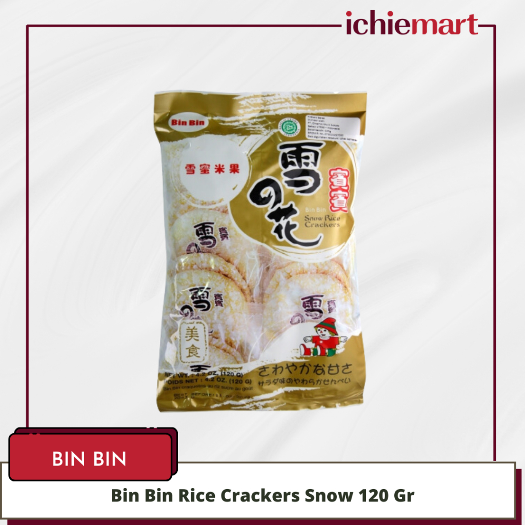 

Bin Bin Rice Crackers Snow 120 Gr