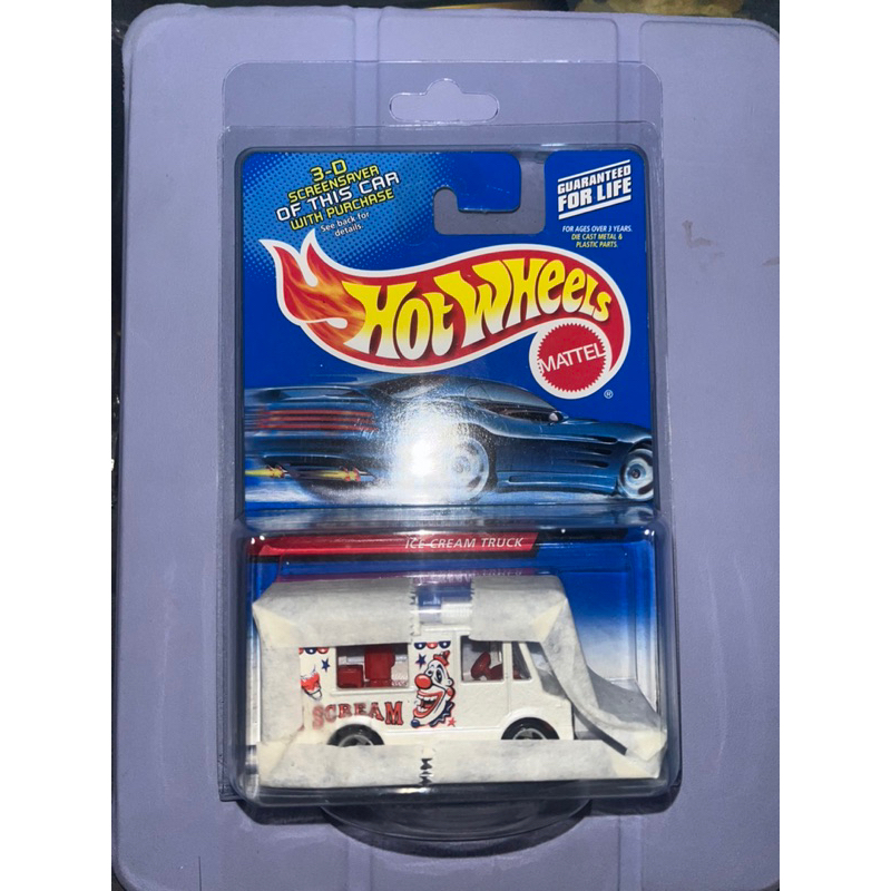 Hotwheels ice cream truck putih card old