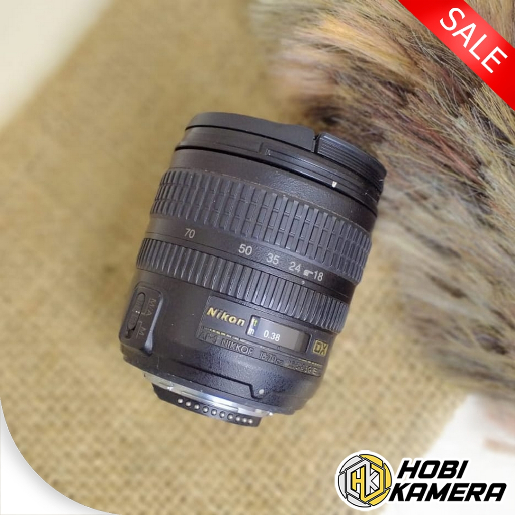 Lensa Nikon 18-70mm lensa zoom tajam - bekas
